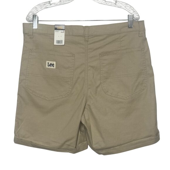 Lee Relaxed Fit High Rise Shorts Womens 16 M Button Fly Everyday Wear New - Picture 3 of 11